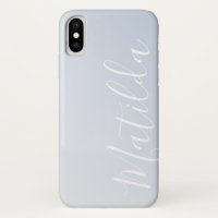 Nome Personalizado da Cinza Violeta Azul Ombre 