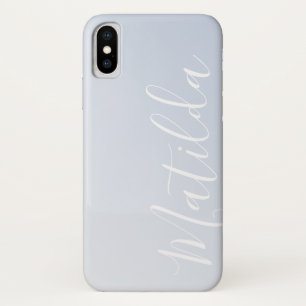 Capa Para iPhone Da Case-Mate Nome Personalizado da Cinza Violeta Azul Ombre 