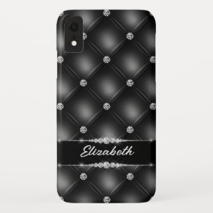 Capa Para iPhone Da Case-Mate Nome Personalizado do Diamante do Sparkle Black Bl