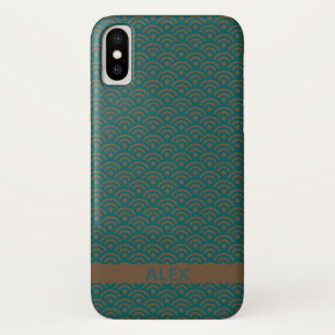 Capa Para iPhone Da Case-Mate Nome Personalizado do Padrão Japonês Seigaiha
