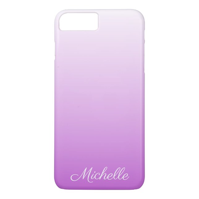 Capa Para iPhone, Case-Mate Nome personalizado Lilac roxo ombre (Verso)