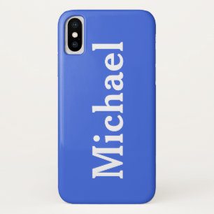 Capa Para iPhone Da Case-Mate Nome personalizado Solid Royal Blue