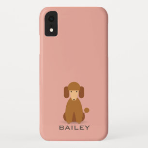 Capa Para iPhone Da Case-Mate Nome Personalizável  Cachorro de Poodle