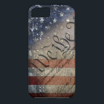 Capa iPhone 8/ 7 Nós as pessoas de bandeira americana do vintage<br><div class="desc">Mostre sua liberdade com orgulho!</div>
