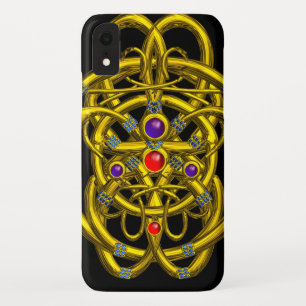 Capa Para iPhone Da Case-Mate NÓS CELTICOS abstrato DOURADOS COM GEMSTONAS COLOR
