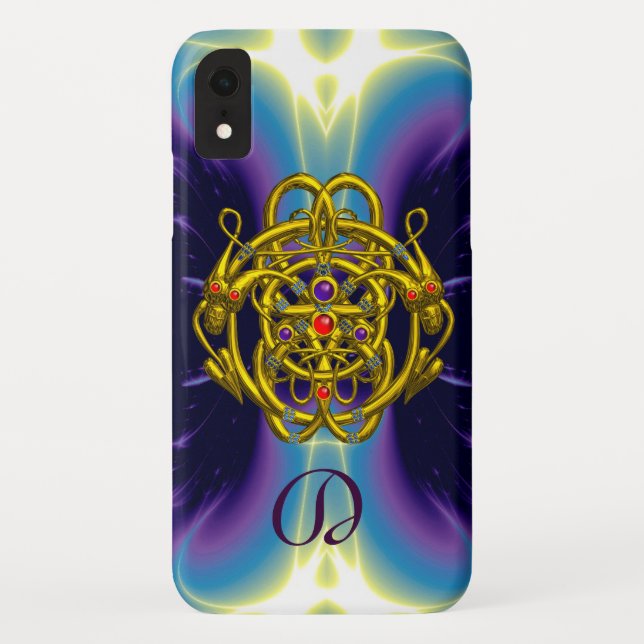 Capa Para iPhone, Case-Mate NÓS CELTICOS Dourados COM DRAGÕES DE GÊMEOS (Verso)
