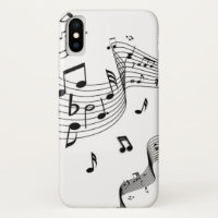 Notas de música em branco