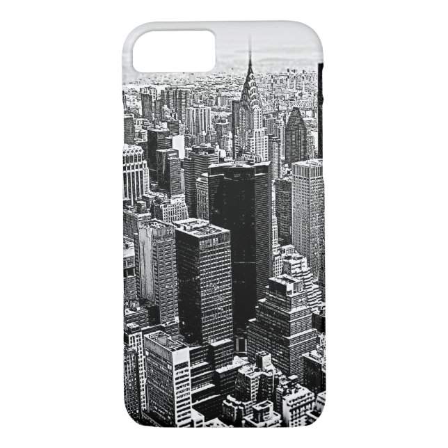 Capa Para iPhone, Case-Mate Nova Iorque Trabalho de arte iPhone 7 Case (Verso)