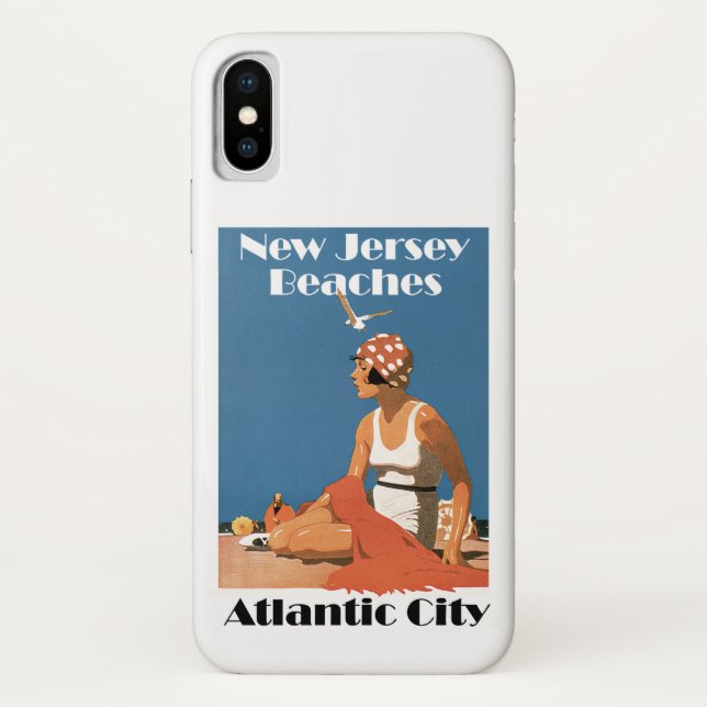 Capa Para iPhone, Case-Mate Nova Jersey Beaches ~ Atlantic City (Verso)