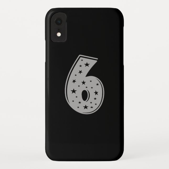 Capa Para iPhone, Case-Mate Número da Sorte 6 Feliz Aniversário (Verso)
