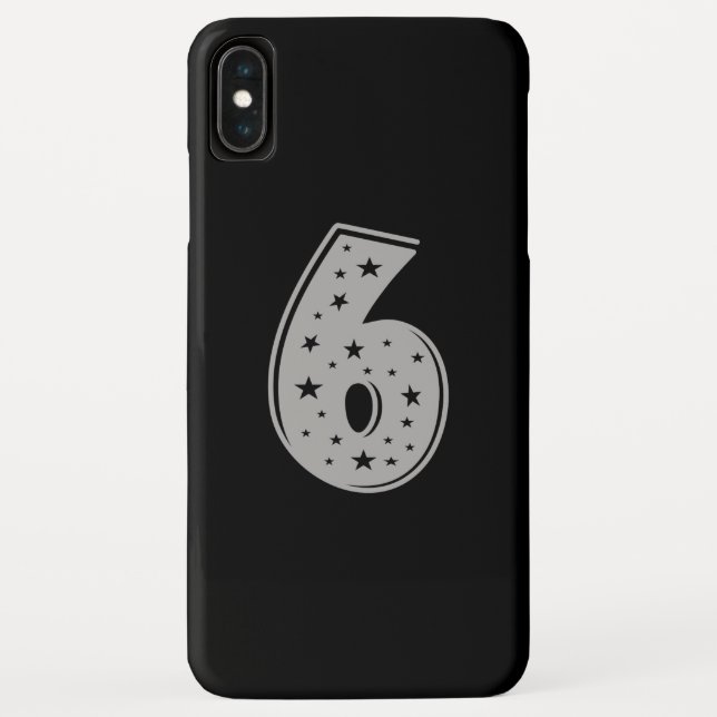 Capa Para iPhone, Case-Mate Número da Sorte 6 Feliz Aniversário (Verso)