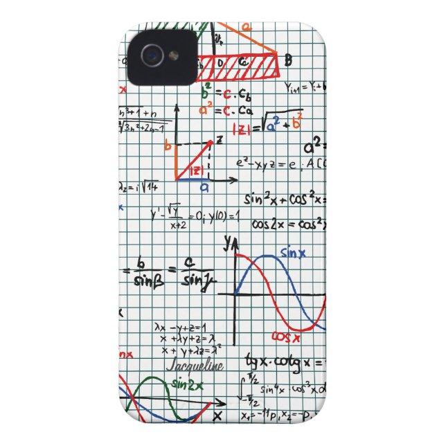 Capa Para iPhone, Case-Mate Números de fórmulas da matemática (Traseira)
