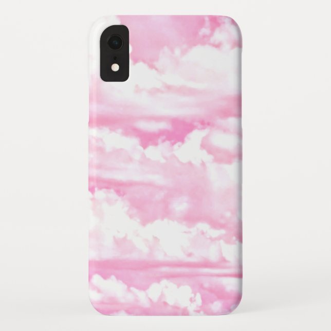 Capa Para iPhone, Case-Mate Nuvens Cor-de-Rosa Felizes (Verso)