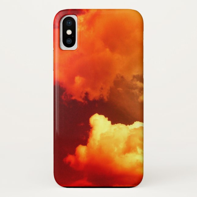 CAPA PARA iPhone, Case-Mate  NUVENS NO CÉU VERMELHO (Verso)