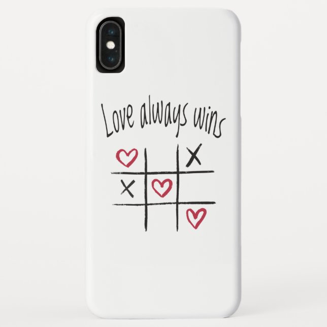 Capa Para iPhone, Case-Mate O amor sempre ganha (Verso)