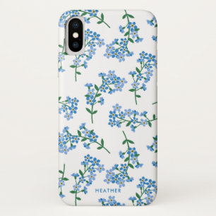 Capa Para iPhone Da Case-Mate O branco azul esquece-me teste padrão nao floral