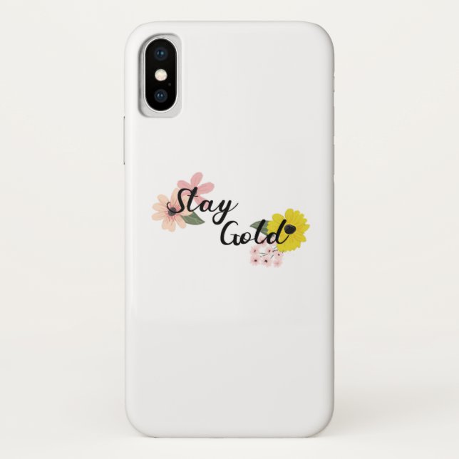 Capa Para iPhone, Case-Mate O BTS fica Dourado (Verso)
