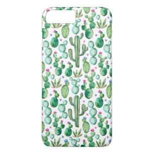 Capa Para iPhone Da Case-Mate O cacto da aguarela planta o teste padrão
