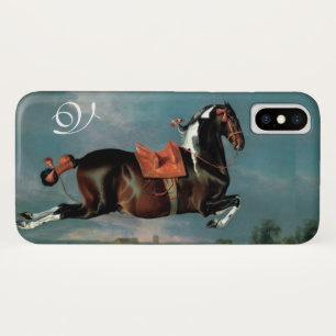 Capa Para iPhone Da Case-Mate O Cavalo Piebaldo "Ceheroína", Monograma em Criaçã