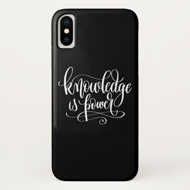 Capa Para iPhone, Case-Mate O conhecimento é poder (Verso)