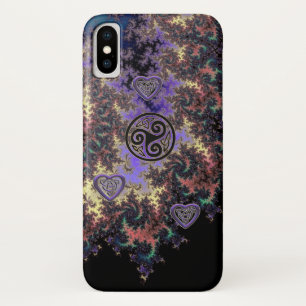Capa Para iPhone Da Case-Mate O coração do Fractal de Triskele do céltico ata
