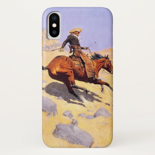 Capa Para iPhone, Case-Mate O Cowboy (por Frederic Remington) (Verso)