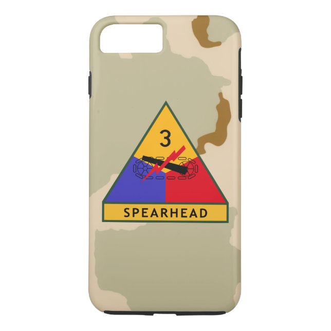 Capa Para iPhone, Case-Mate ó Deserto Camo do "Spearhead" da divisão blindada (Verso)