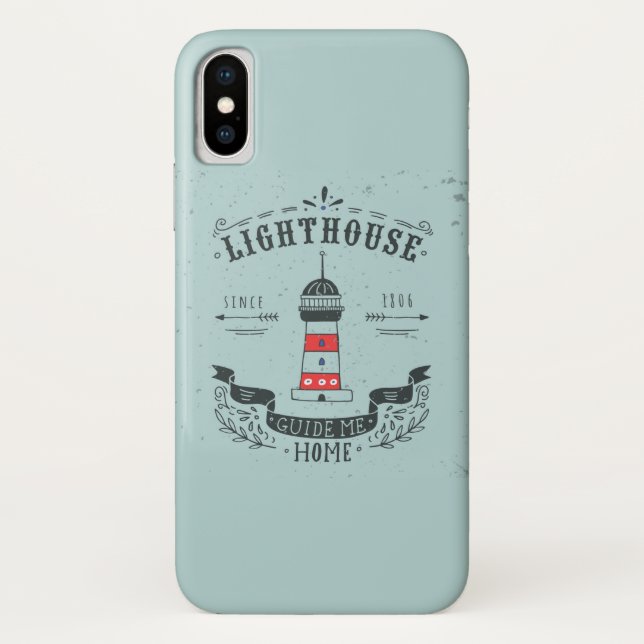 Capa Para iPhone, Case-Mate O farol guia-me o poster Home (Verso)
