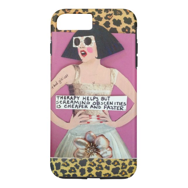 Capa Para iPhone, Case-Mate O iPhone 7 CASE-THERAPY AJUDA MAS GRITA (Verso)