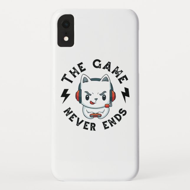 Capa Para iPhone, Case-Mate O jogo nunca acaba (Verso)