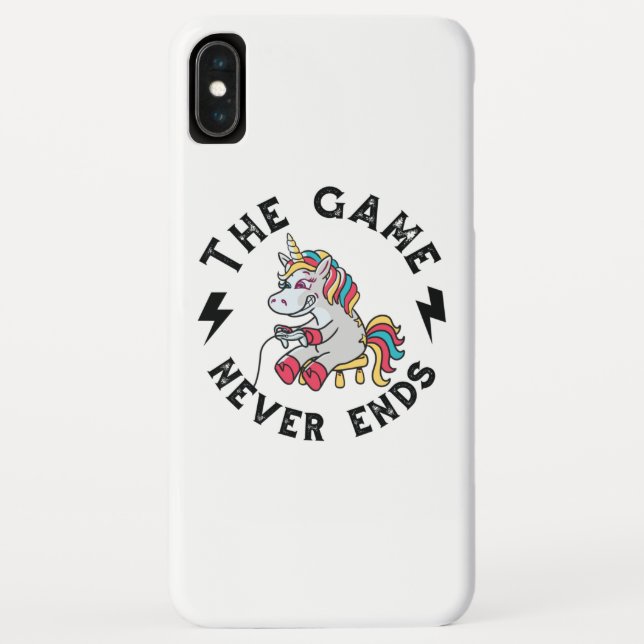 Capa Para iPhone, Case-Mate O Jogo nunca acaba para Unicórnios (Verso)
