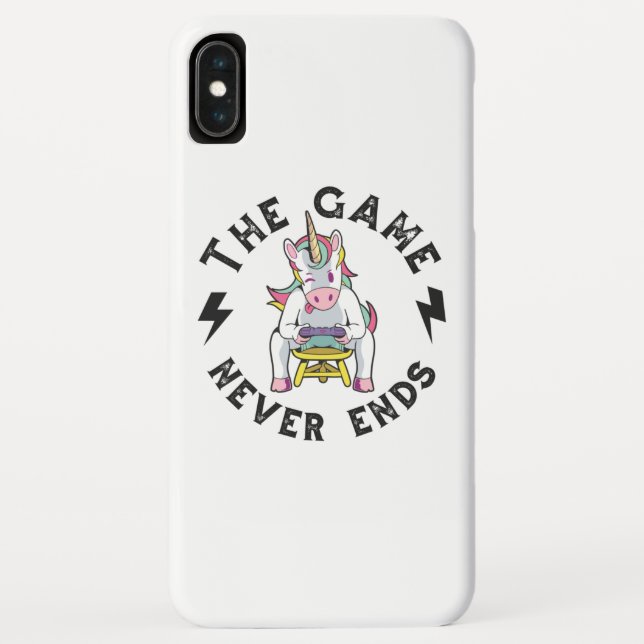 Capa Para iPhone, Case-Mate O Jogo nunca acaba para Unicórnios (Verso)