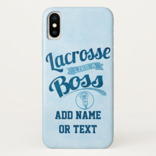 Capa Para iPhone X O Lacrosse gosta de um chefe