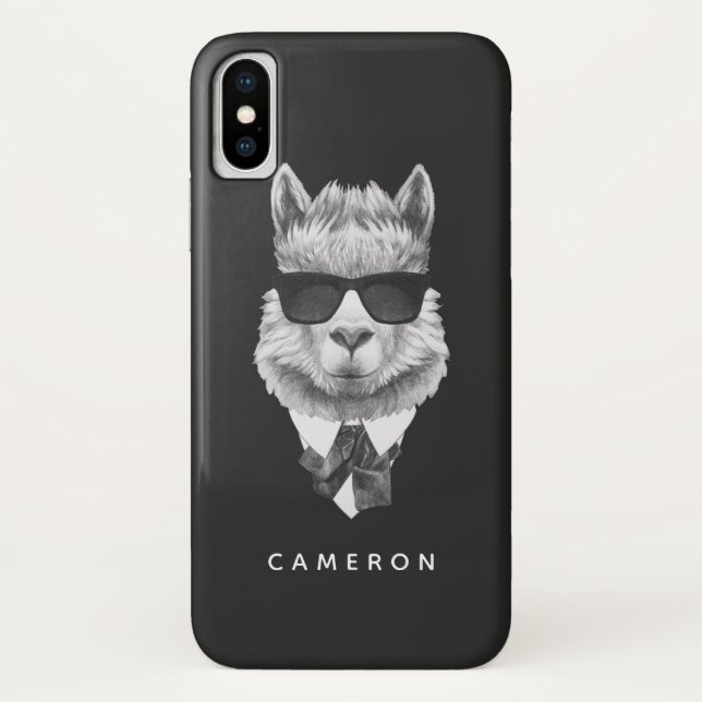Capa Para iPhone, Case-Mate O lama elegante | adiciona seu nome (Verso)