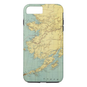 Capa Para iPhone Da Case-Mate O mapa de McNally da margem de Alaska