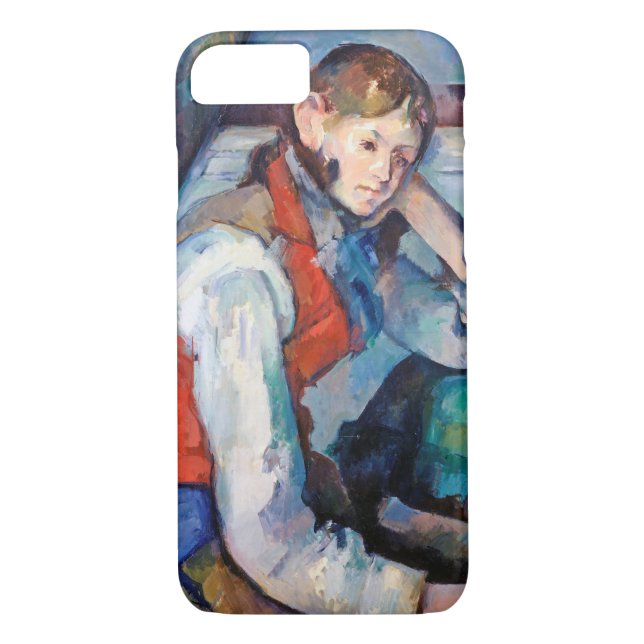 Capa Para iPhone, Case-Mate O Menino no Colete Vermelho, Cezanne (Verso)
