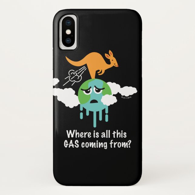Capa Para iPhone, Case-Mate O metano do canguru Fart (Verso)