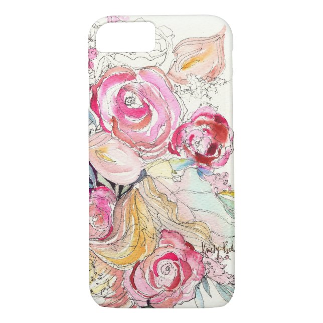 Capa Para iPhone, Case-Mate O néon floresce caso do iPhone 7 (Verso)