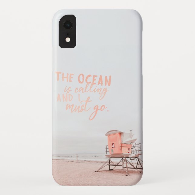 Capa Para iPhone, Case-Mate O Oceano Está Chamando (Verso)