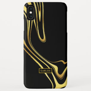 Capa Para iPhone Da Case-Mate O ouro elegante moderno roda no preto