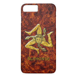 Capa iPhone 8 Plus/7 Plus O ouro siciliano de Trinacria personaliza