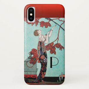 CAPA PARA iPhone X  O PÁSSARO LEVE, DESIGNADOR DE MODA BELA