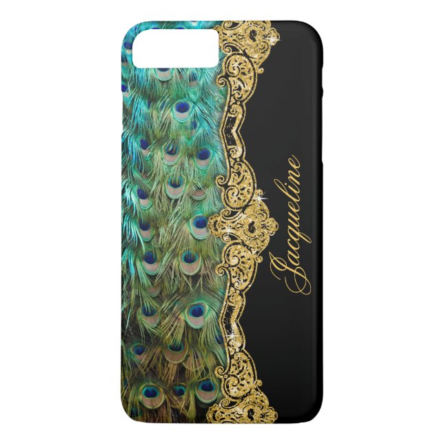 Capa Para iPhone, Case-Mate O pavão elegante empluma-se o Rococo barroco do (Verso)