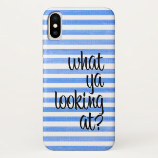 Capa Para iPhone Da Case-Mate O Que Você Está Olhando Para O Caso Striped iPhone