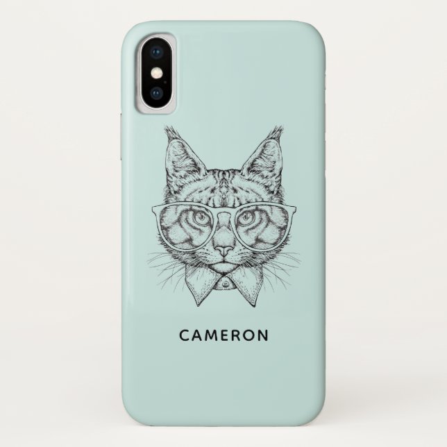 Capa Para iPhone, Case-Mate O retrato | do racum de Maine adiciona seu nome (Verso)
