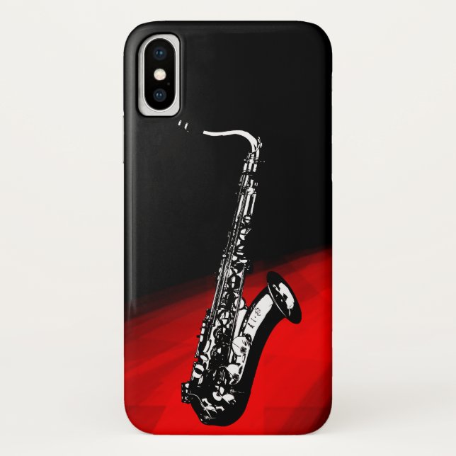 Capa Para iPhone, Case-Mate O saxofone para o saxofonista (Verso)