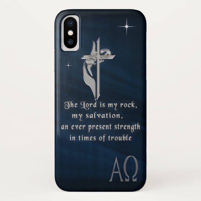 Capa Para iPhone, Case-Mate O Senhor é a minha pedra (Verso)