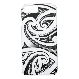 Capa iPhone 8/ 7 O tatuagem maori projeta o moko de Nova Zelândia