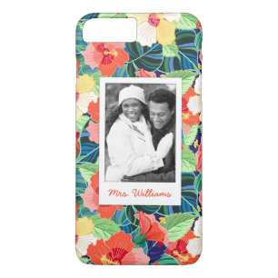 Capa Para iPhone Da Case-Mate O teste padrão colorido do hibiscus adiciona su