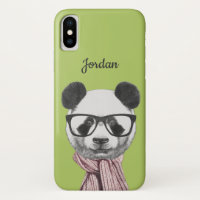 O urso de panda pronto do inverno | adiciona seu